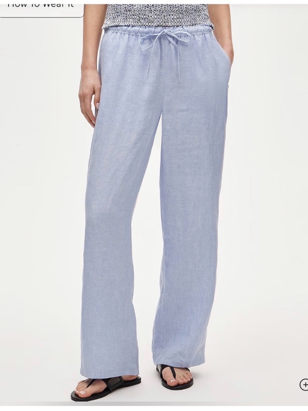 J.Crew Soleil pant in linen